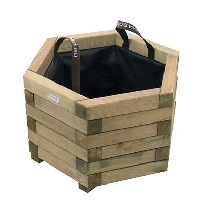 Bac à fleurs bois hexagonal FSC 85L