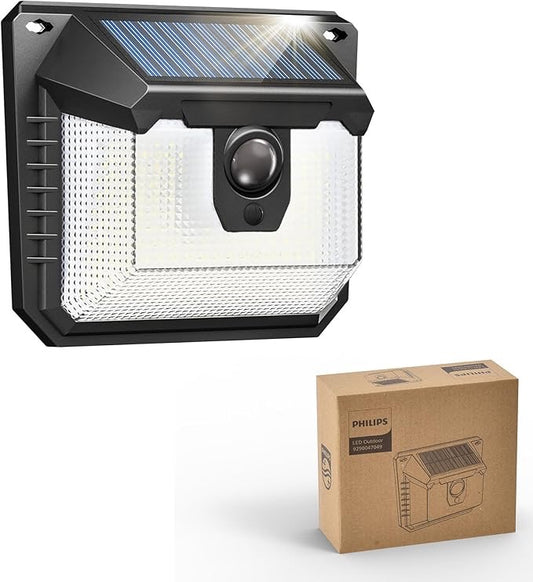 Lampe Solaire 120 LED avec Détecteur – Ultra Lumineuse, 3 Modes, Étanche IP65 – Sécurité Jardin & Maison