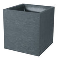 Bac à fleurs carré 31L – effet pierre graphite | Jardin & extérieur